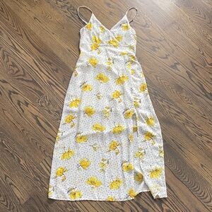 Abercrombie Floral Yellow and White Dress